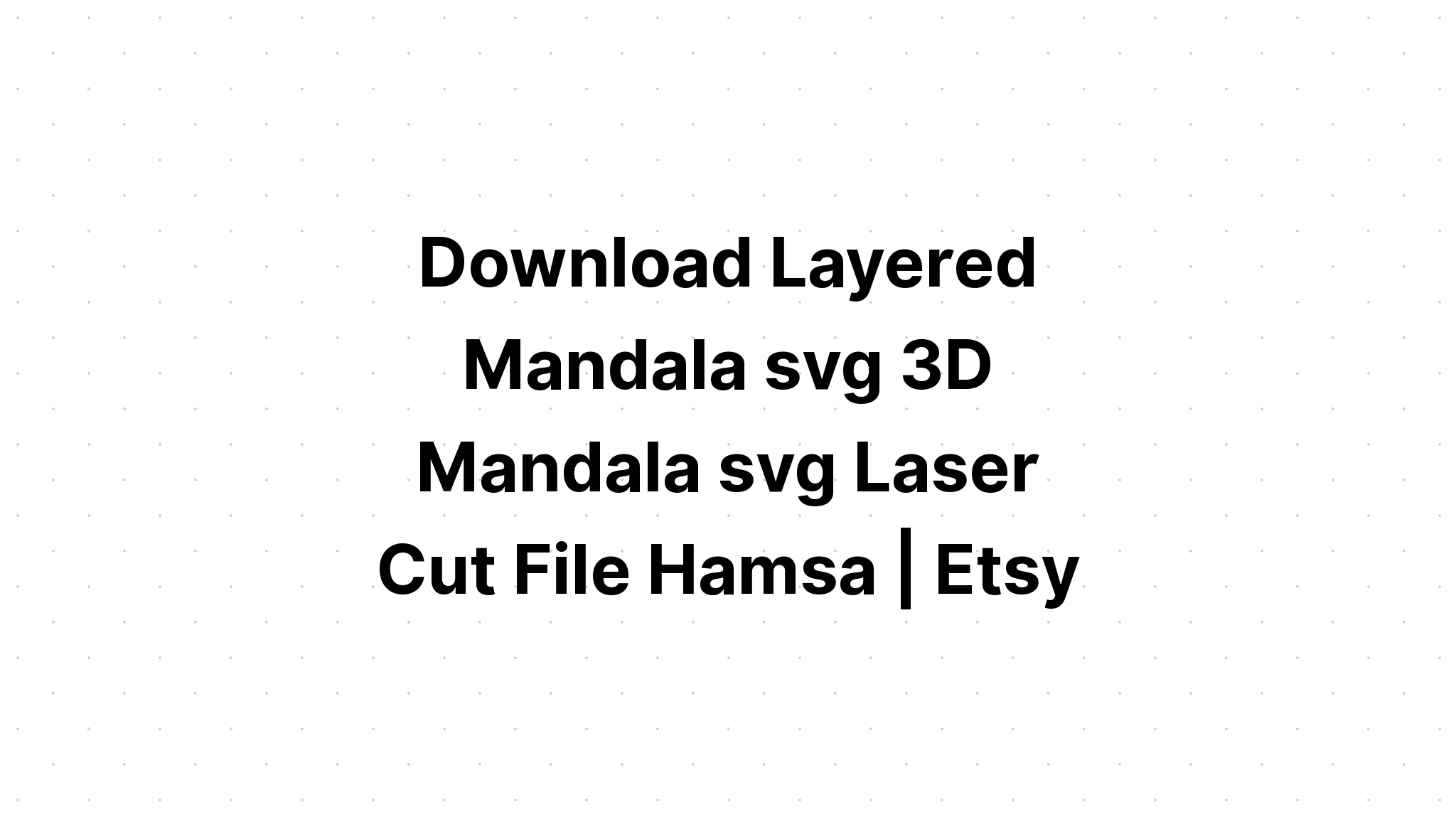 Download Layered Fairy Mandala Svg Free - Layered SVG Cut File
